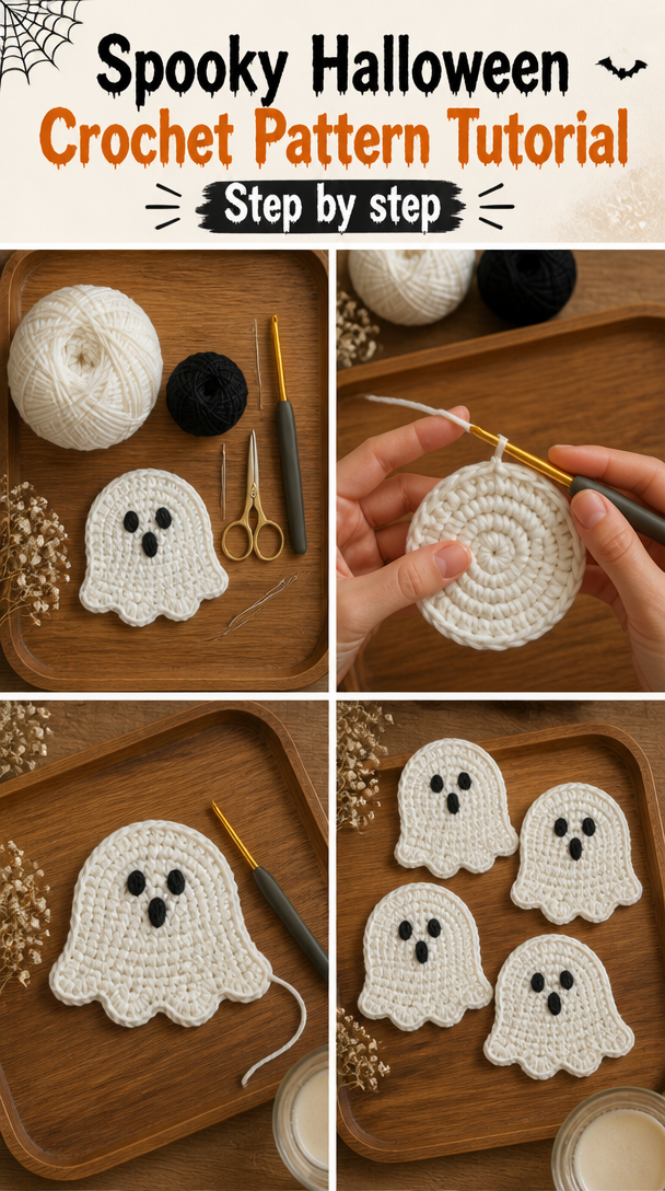 👻 Comment 'Spooky', and I will send you the pattern link!   Crochet, but make it spooky!  #crochetforbeginners #easycro… [Video] | Holloween crochet project, Spooky things to crochey, Halloween ghost crochet pattern