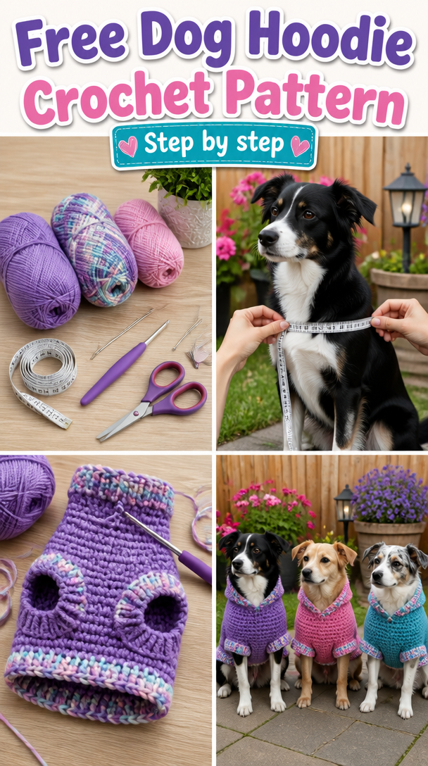 Free Dog Hoodie Crochet Pattern 5 Dog Hoodie Free Crochet Pattern