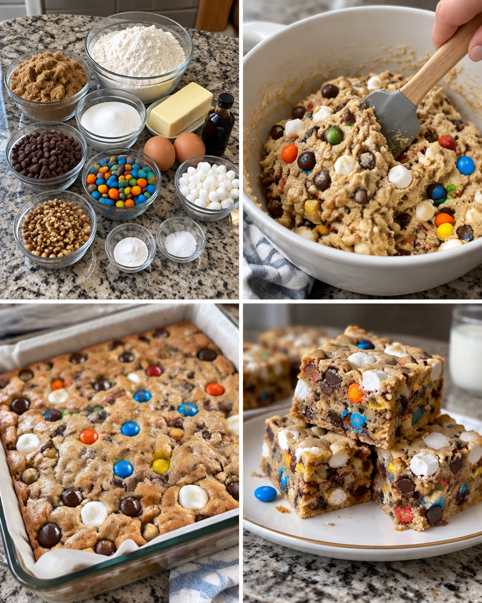 Loaded Blonde Brownies! 💙 Chewy, delicious, and loaded with so much fun! 

💕 Comment BROWNIES below to have this recipe sent to you.