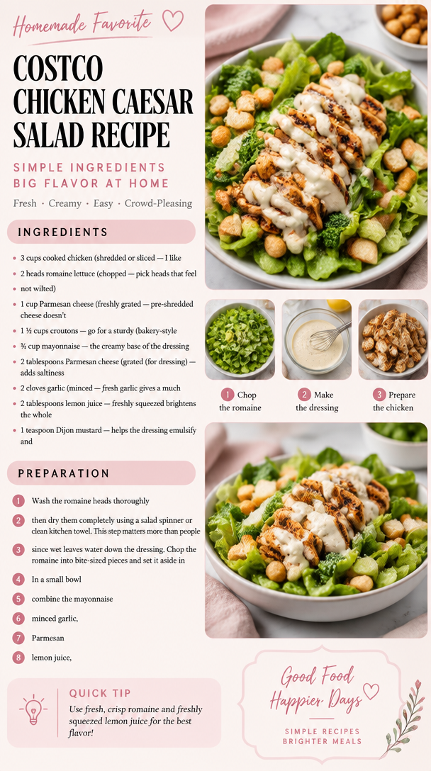 Costco Chicken Caesar Salad Recipe
