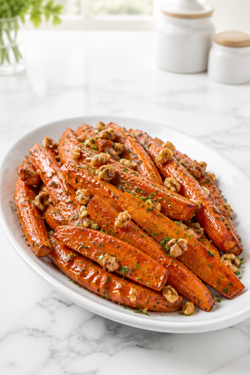 Maple Dijon Glazed Carrot Side
