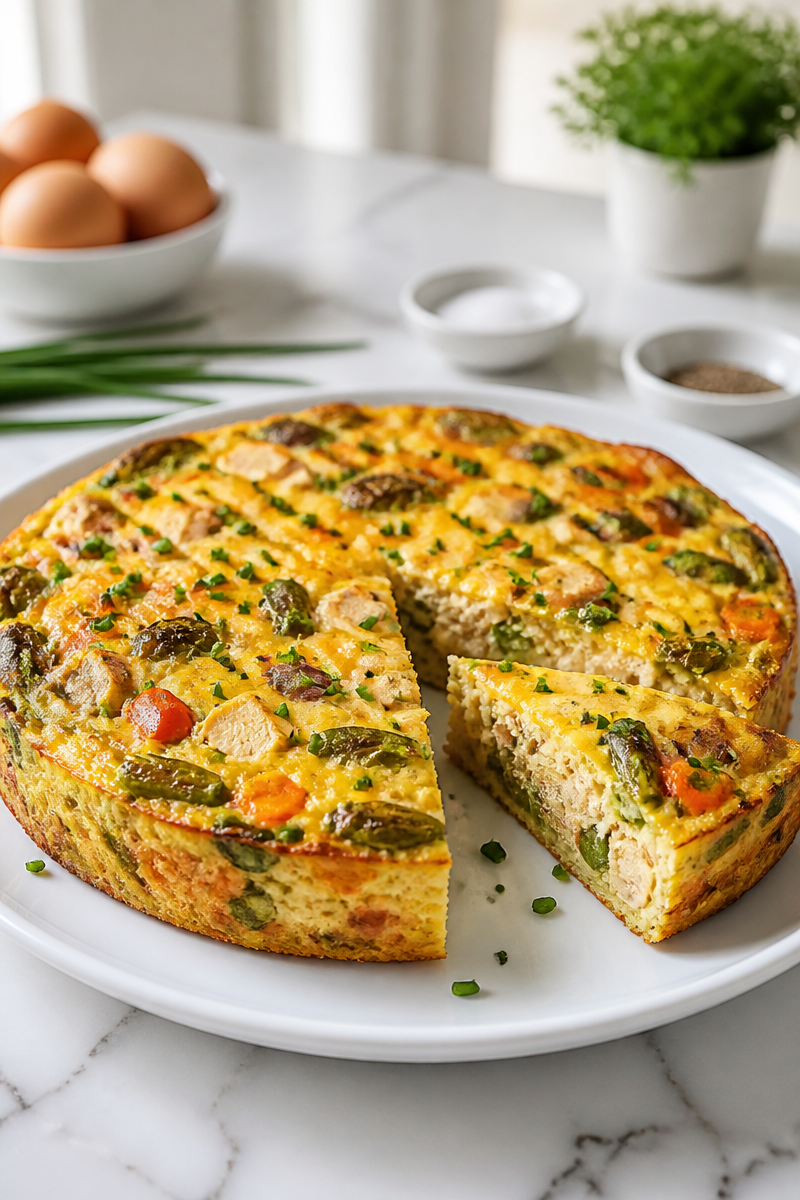 Turkey Frittata Leftover Veggie Bake