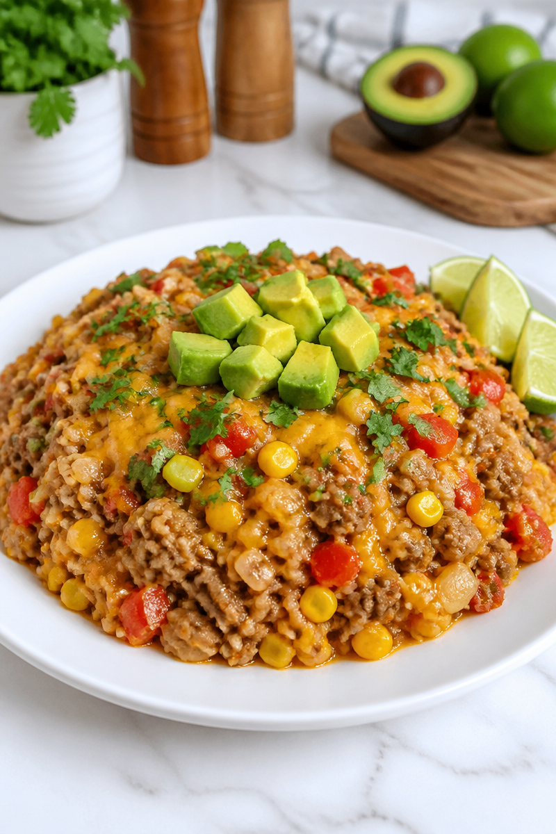 Budget Ground Turkey Skillet Dinner