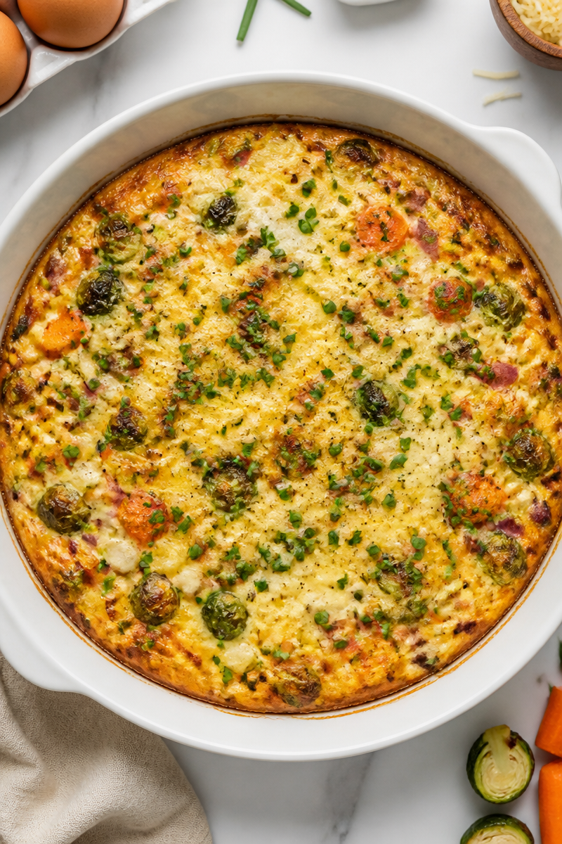 Turkey Frittata Leftover Veggie Bake