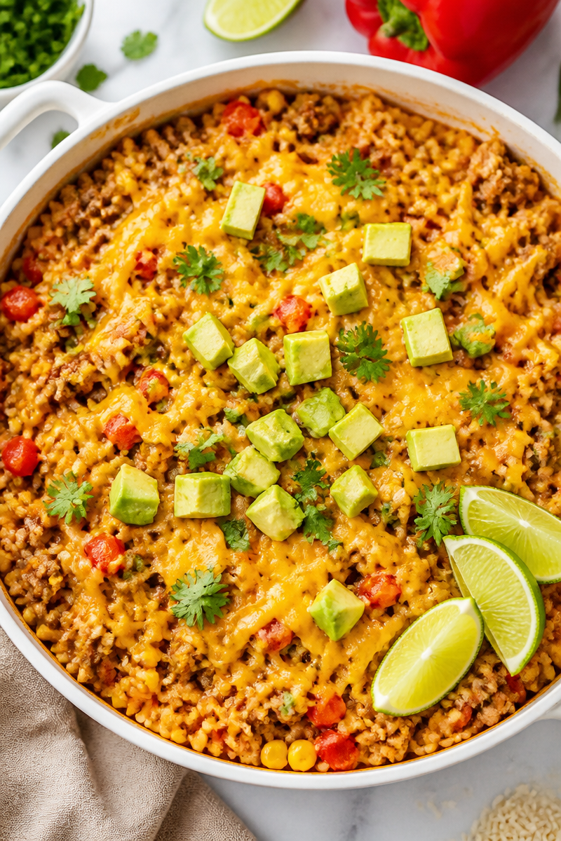 Budget Ground Turkey Skillet Dinner