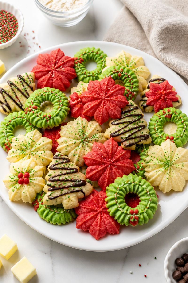 Christmas Spritz Butter Cookie Press