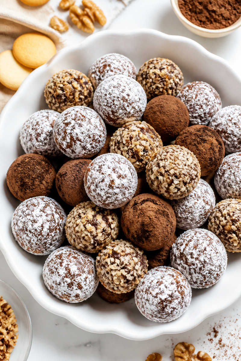 No Bake Rum Ball Candy