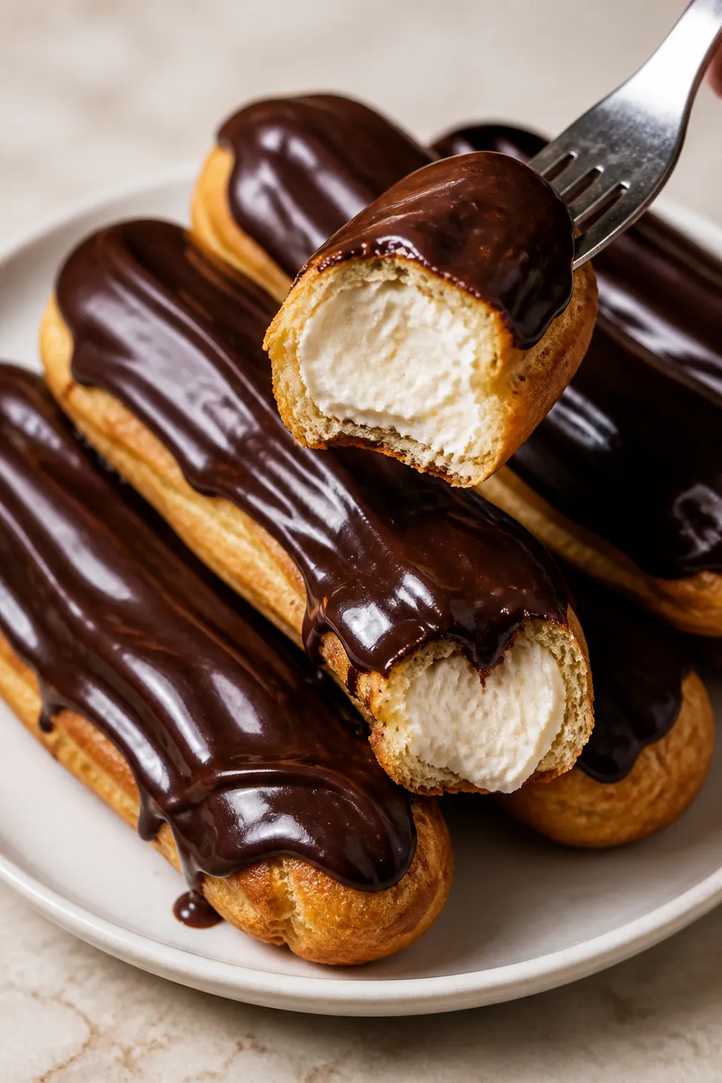 Schokoladen-Eclairs