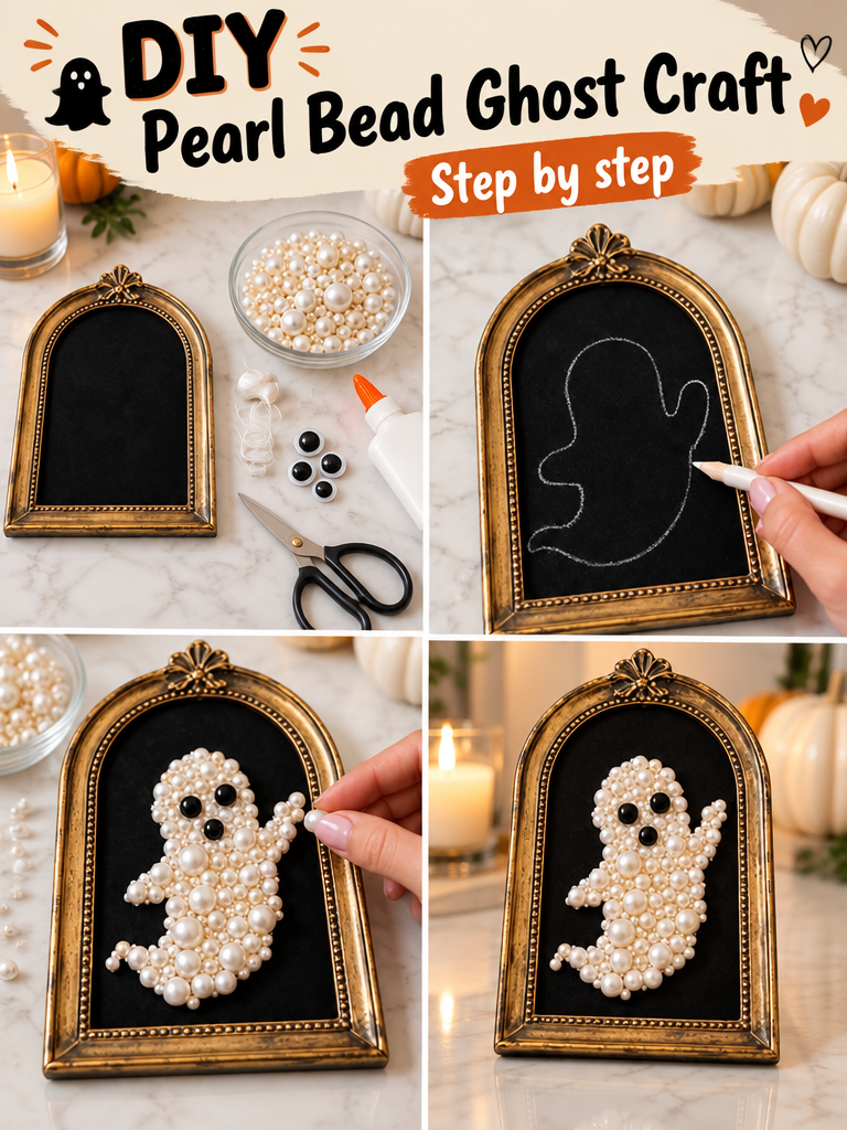 DIY Pearl Bead Ghost 👻