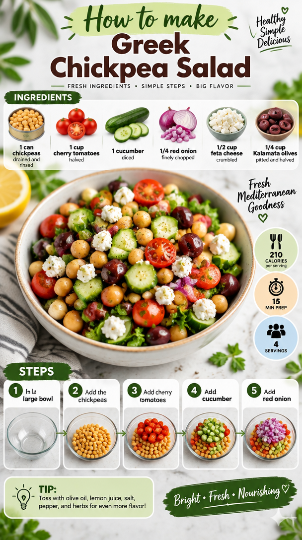 Greek Chickpea Salad Recipe