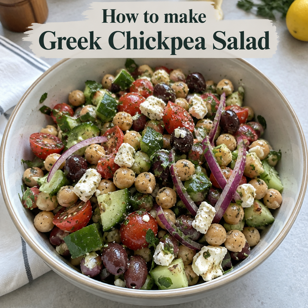 Greek Chickpea Salad Recipe