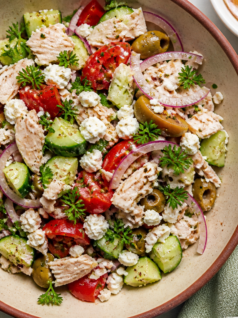 Ensalada de Atún Mediterránea - Sin Mayonesa - WonkyWonderful