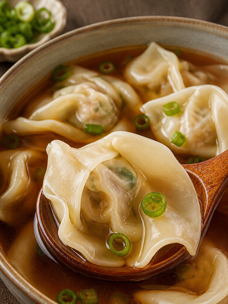 Receta fácil de sopa de wonton