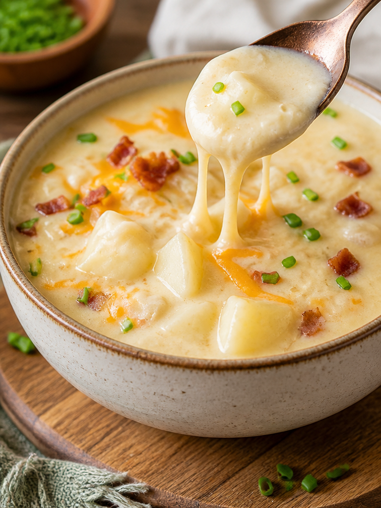 Receta de Sopa de Papa Horneada Cargada