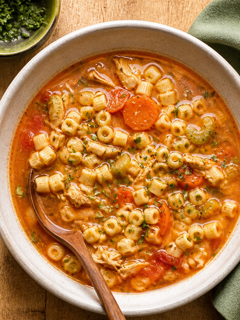 Sopa de Pollo Siciliana
