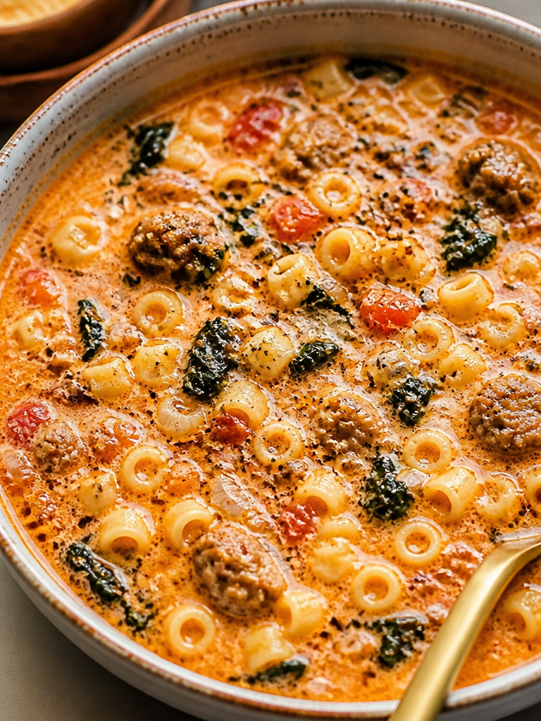 Receta de Sopa de Salchicha Italiana