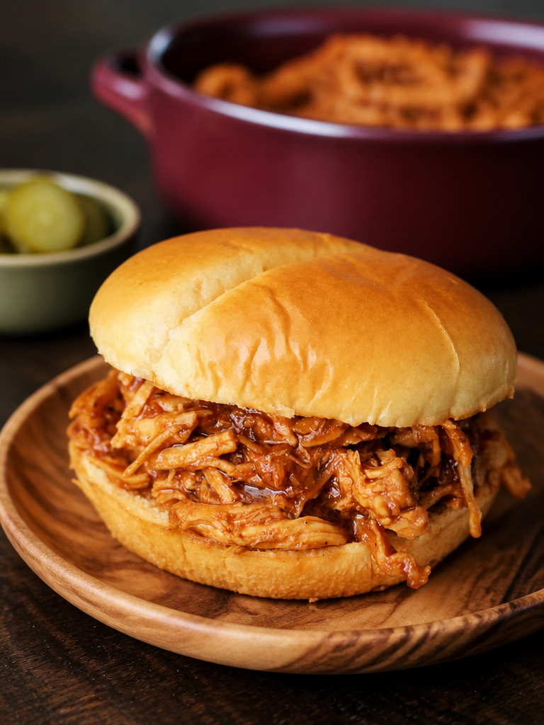 The best BBQ chicken in a slow cooker (easy shredded chicken)
