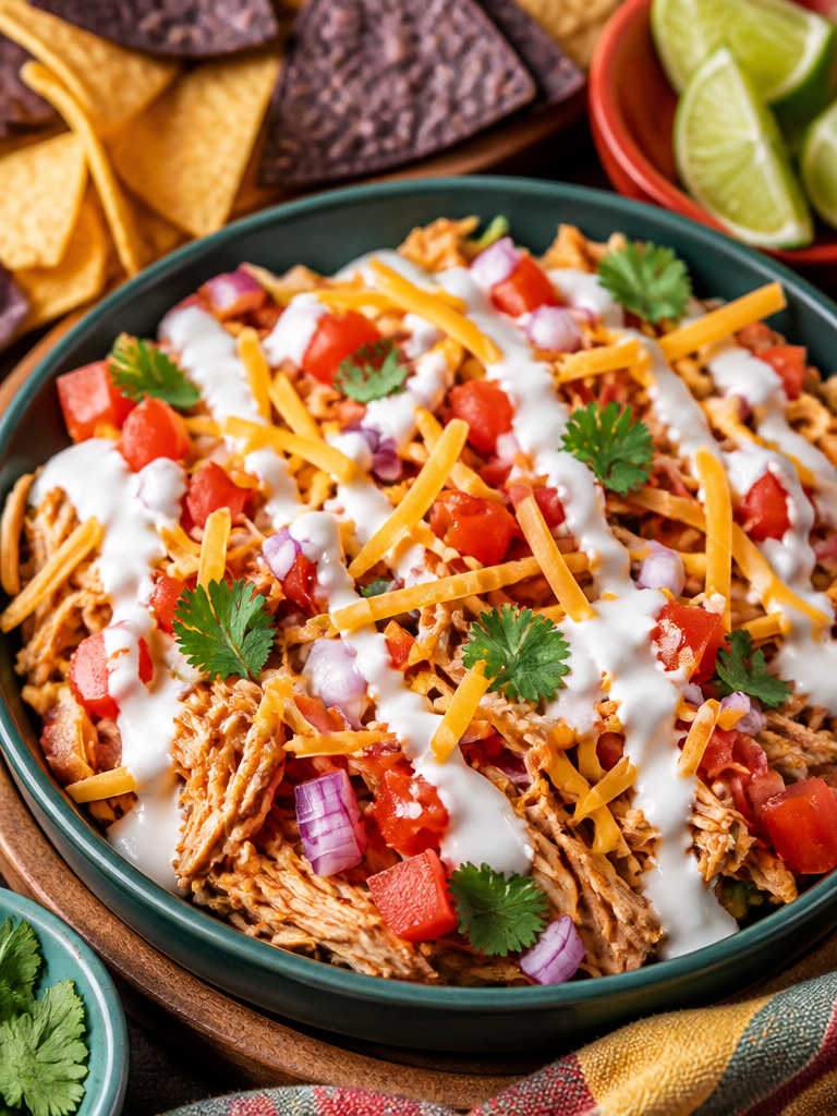 Pollo Deshebrado Mexicano