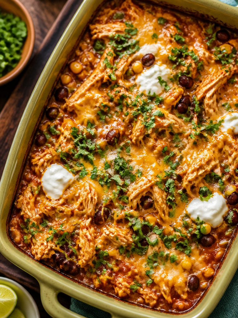 Cazuela de Enchiladas de Pollo en Crockpot: La Comida Reconfortante con Queso Definitiva