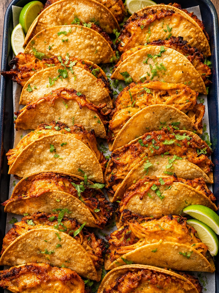 Tacos de pollo al horno en miniatura en 20 minutos