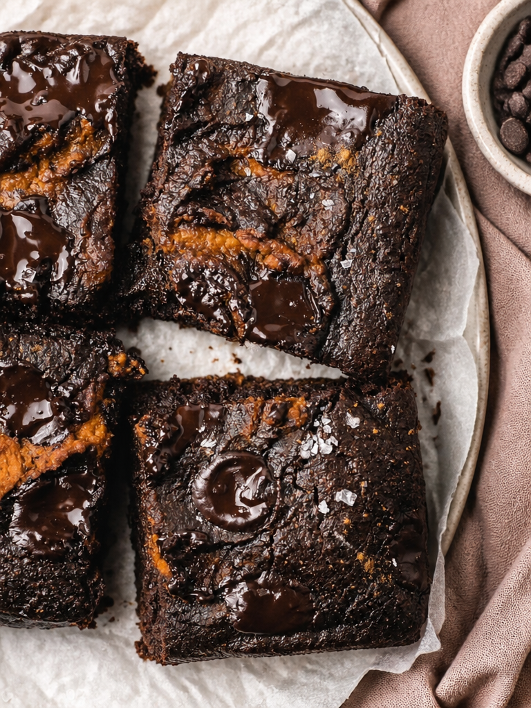 Brownies de Calabaza Saludables y Pegajosos Paleo