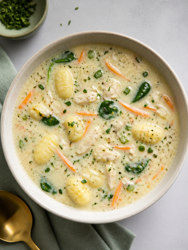 Receta de Sopa de Gnocchi con Pollo de Olive Garden