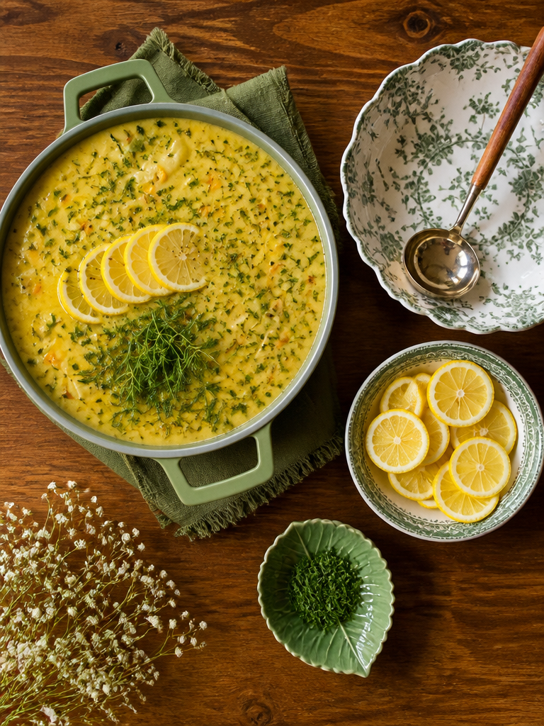 Avgolemono (Sopa de Pollo con Pasta Griega)