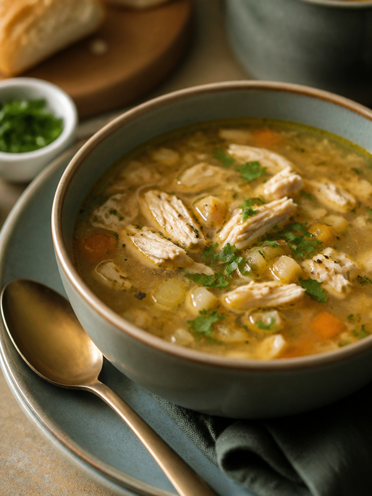 Sopa de Pollo para Sentirse Mejor