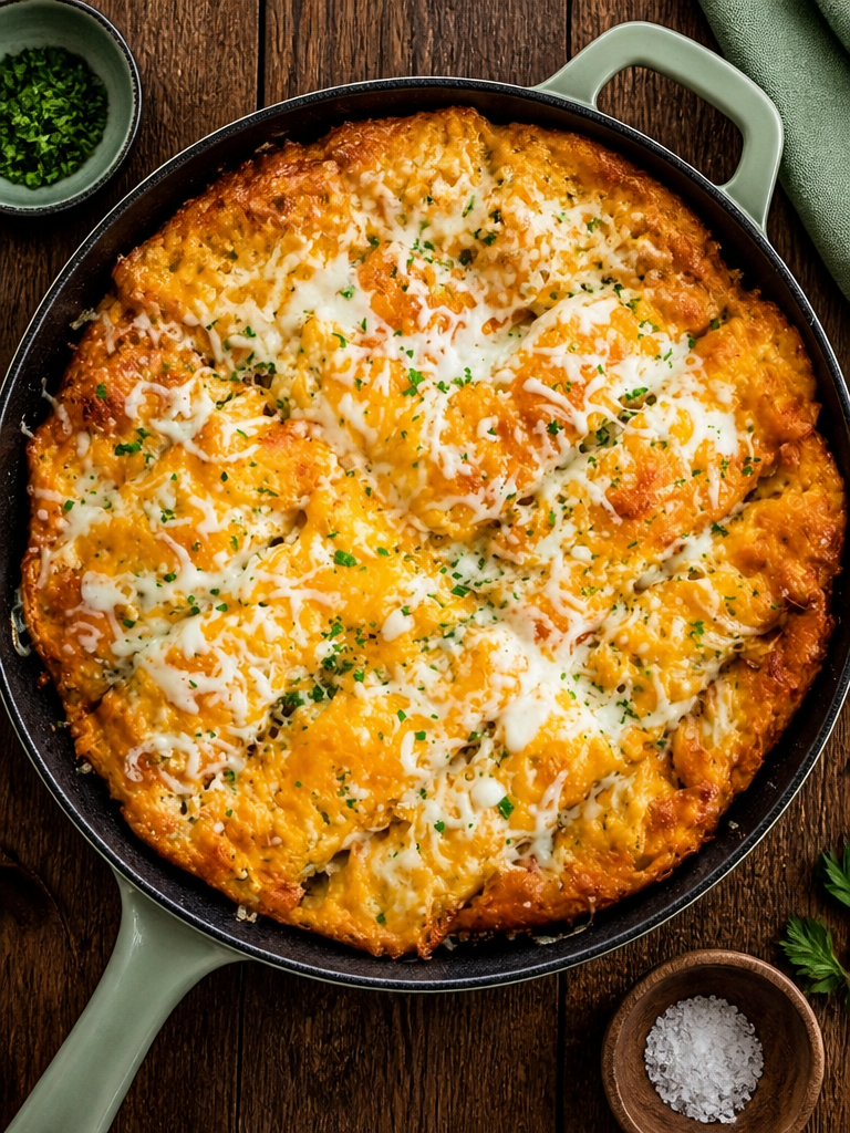 FOCACCIA DE PAN DE AJO QUESO
