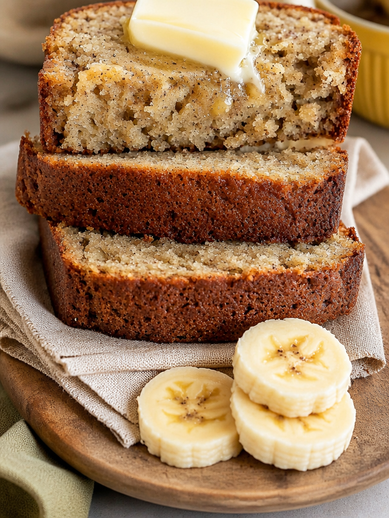 Esta receta de pan de plátano es infalible y deliciosa.