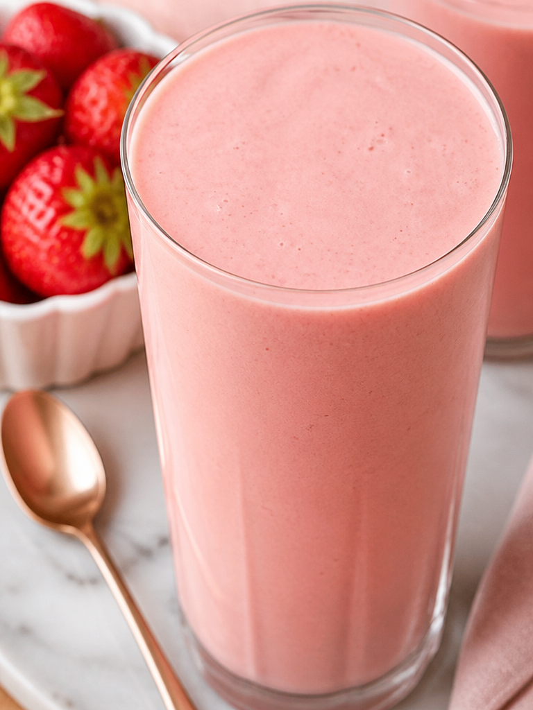 Batido de frambuesa y naranja rico en vitaminas para un impulso rápido