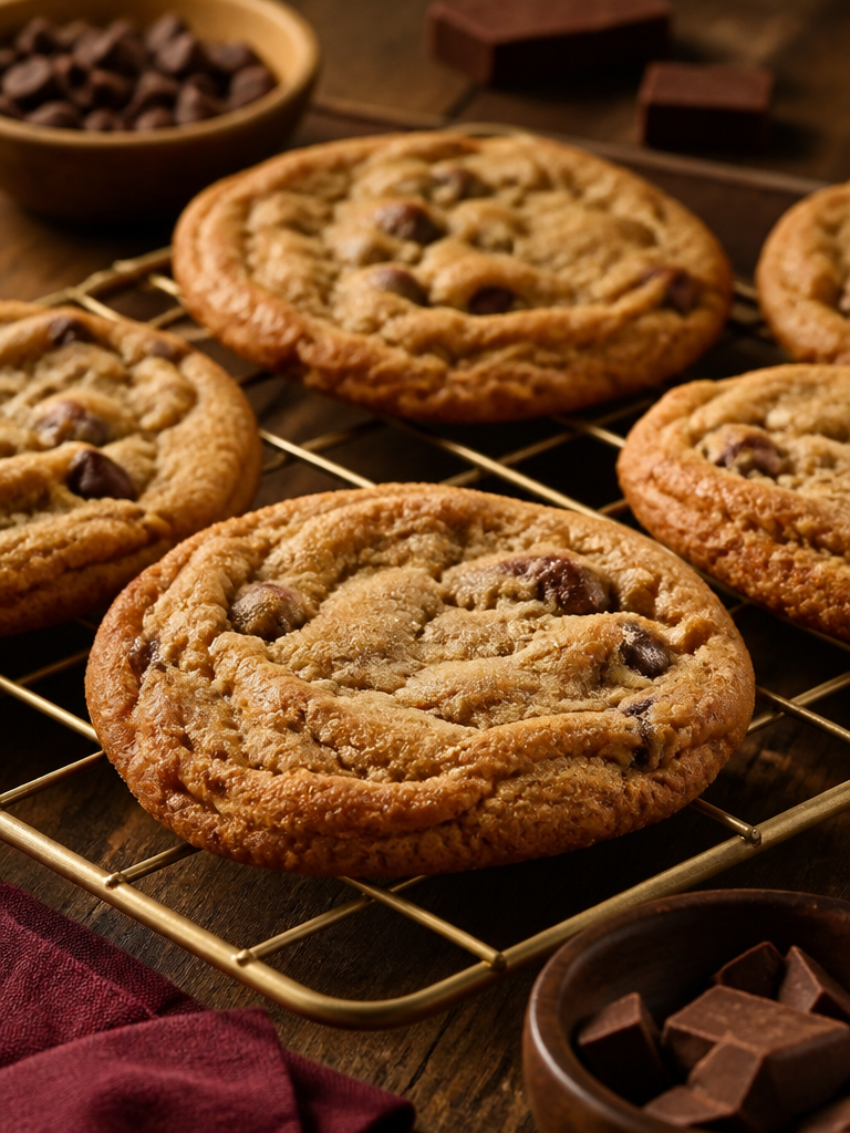 Galletas de chispas de chocolate ahumadas en Traeger