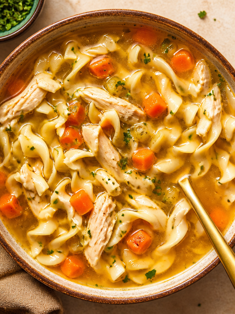 Sopa de Pollo con Fideos