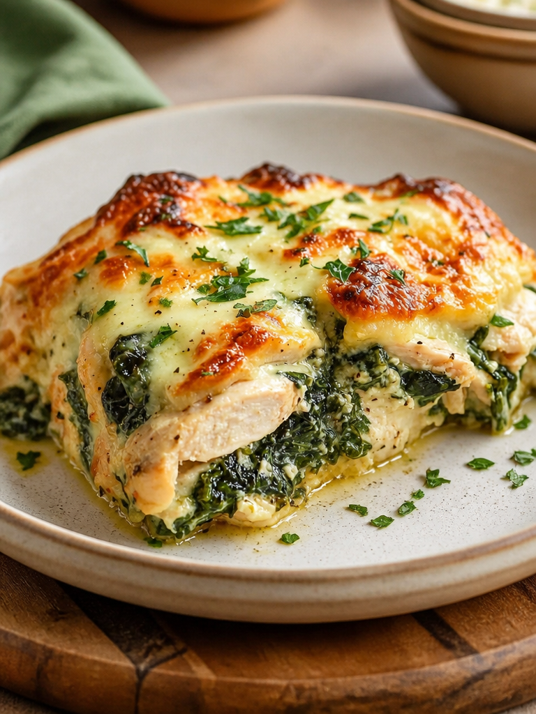 Cremosa chicken and spinach casserole