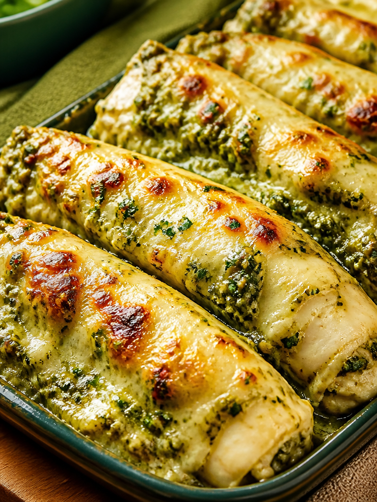 Pollo Pesto al Horno Fácil