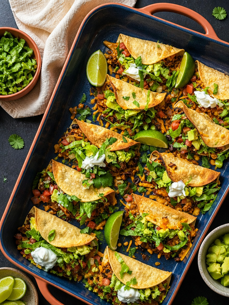The easiest sheet pan crispy chicken taco recipe