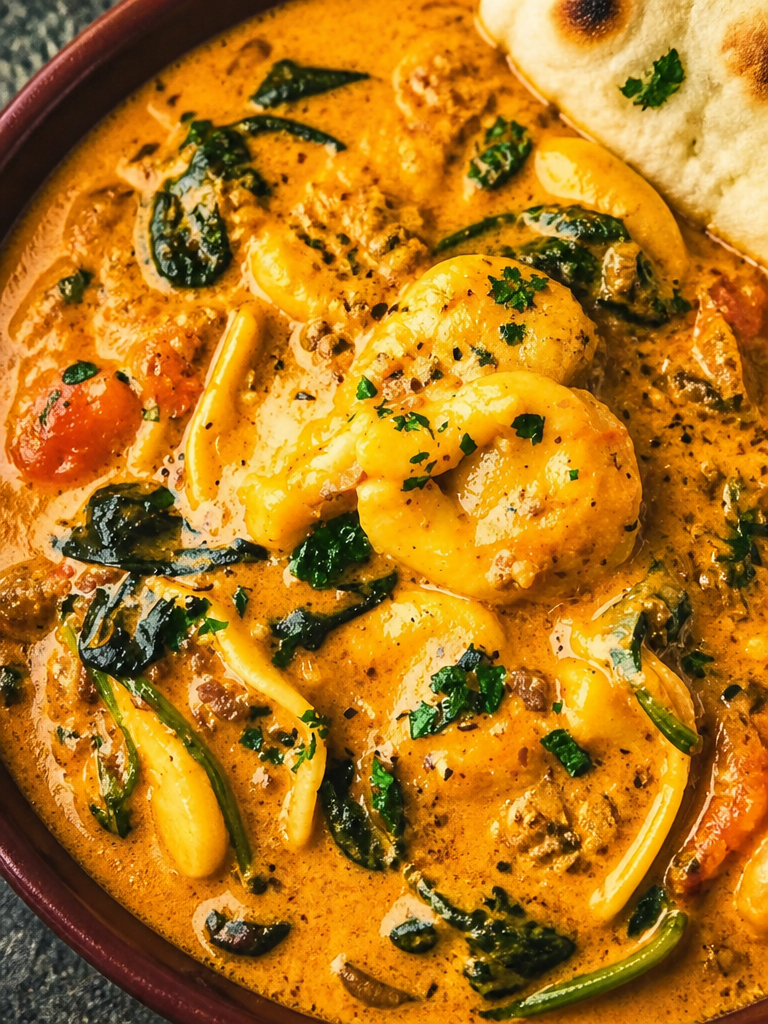Sopa cremosa de tortellini de res