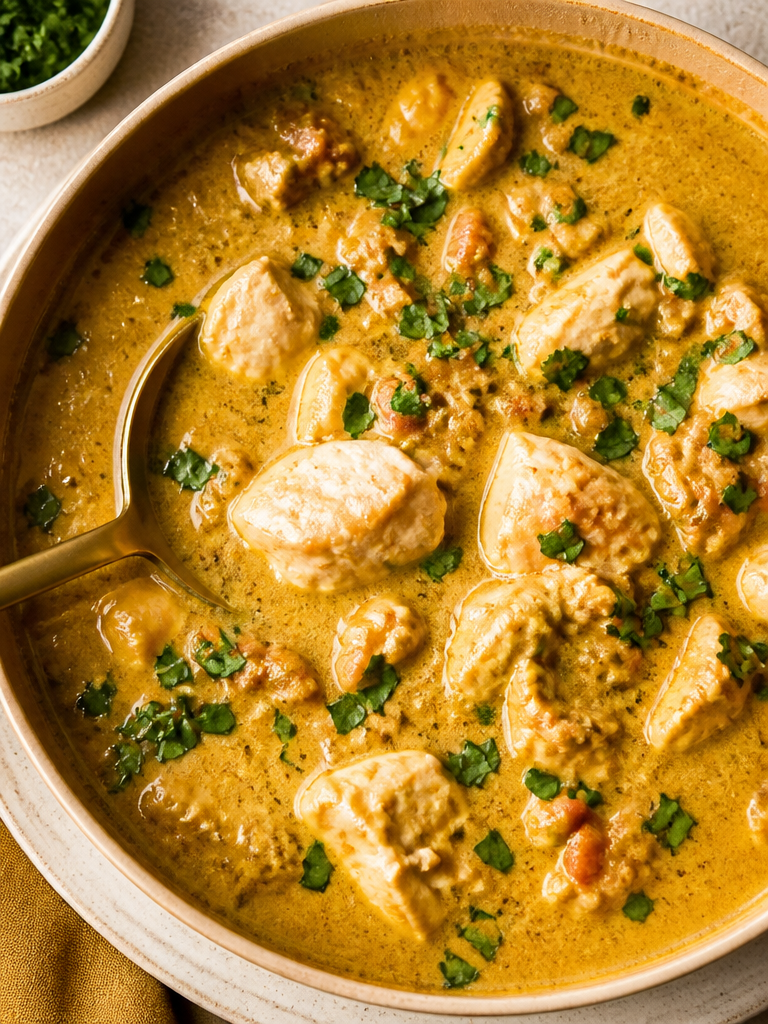 Curry de pollo en la olla a presión