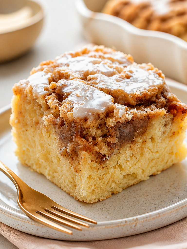 Pastel de Café con Rollos de Canela Fácil