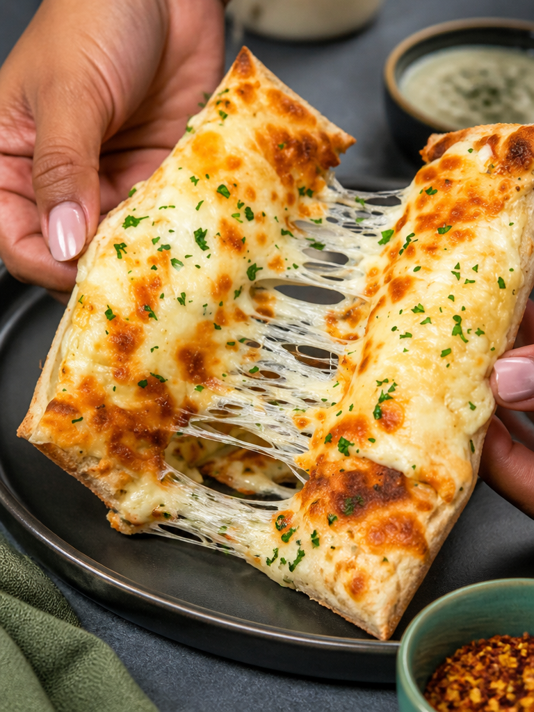 Pan de Ajo Tostado con Queso