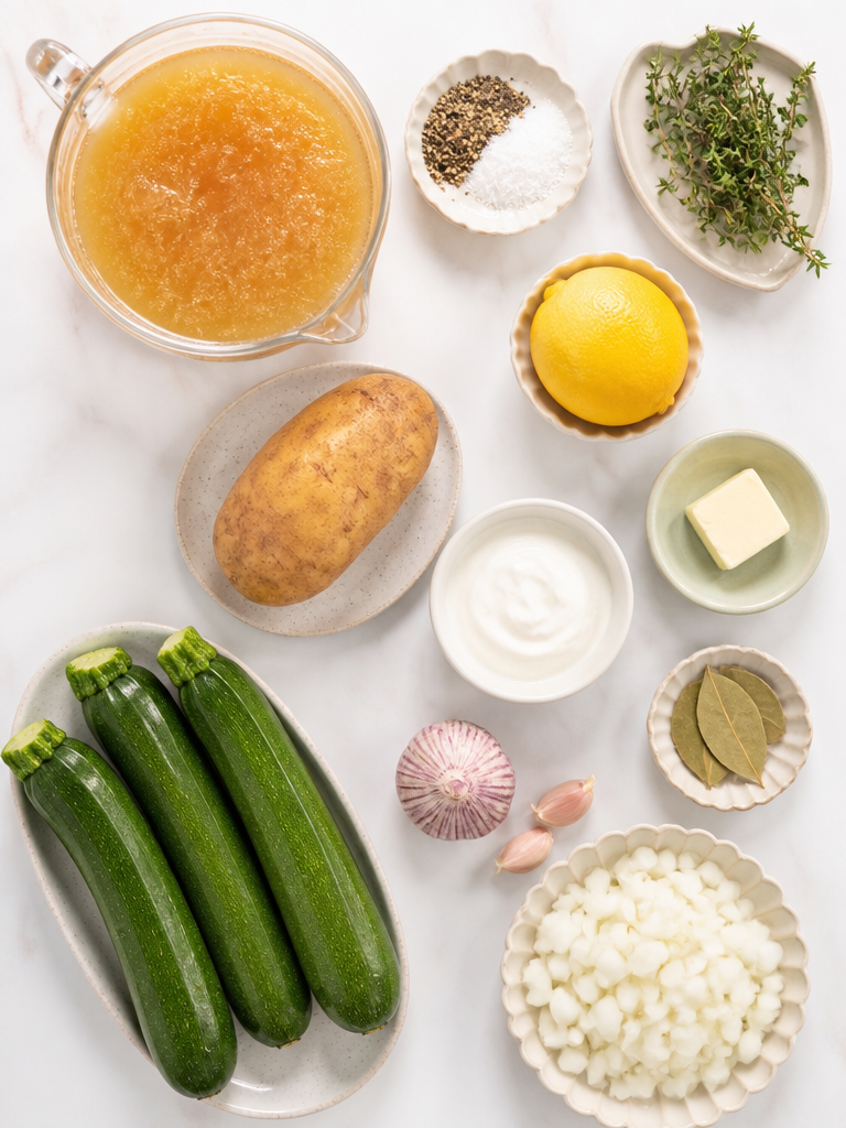 Sopa Cremosa de Calabacín con Yogur Griego - Recetas Fáciles de Calabacín