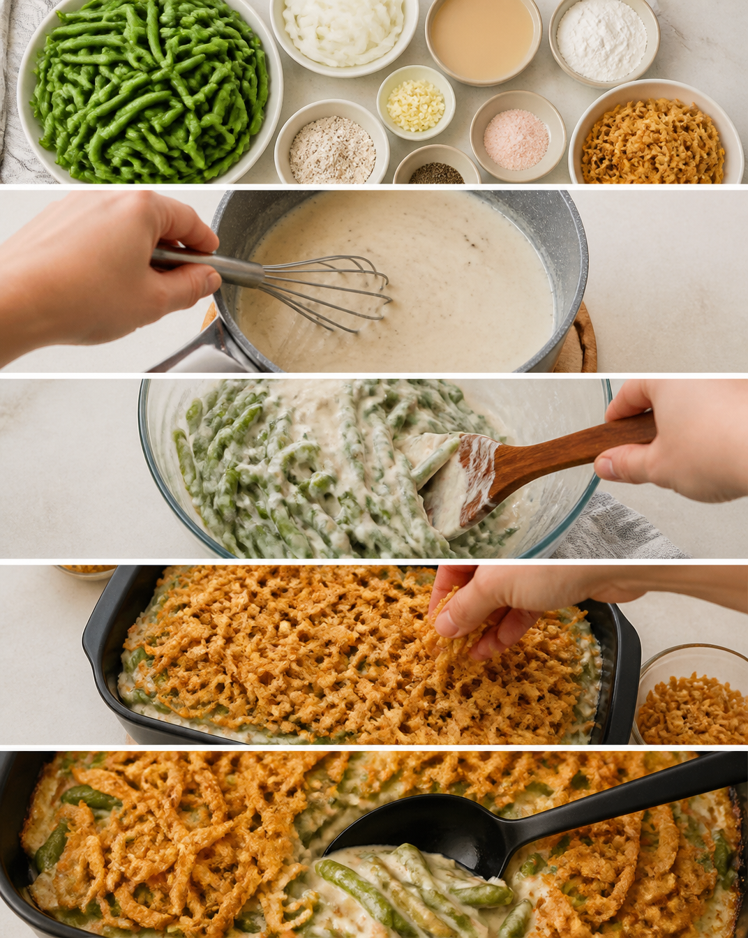 Creamy Vegan Green Bean Casserole