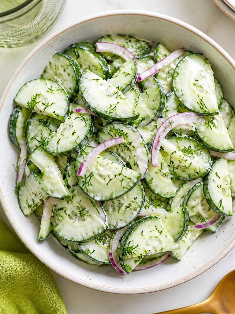 Ensalada de pepino y eneldo