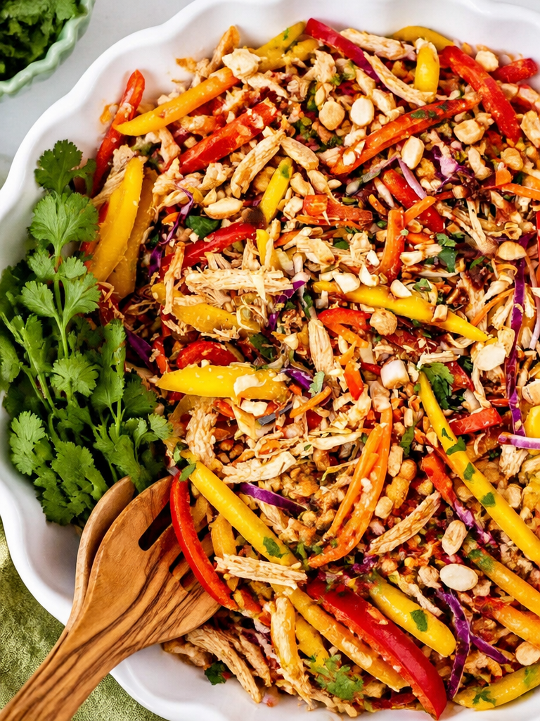 Ensalada de Mango Tailandesa con Pollo