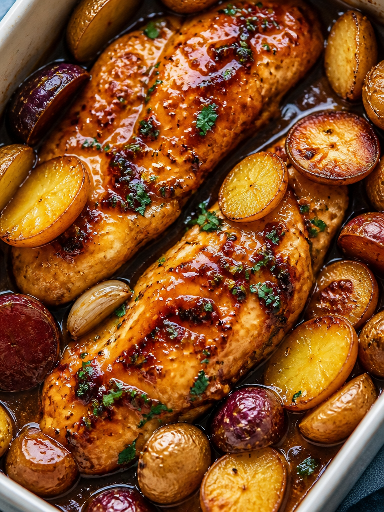 Salmón con Durazno y Bourbon