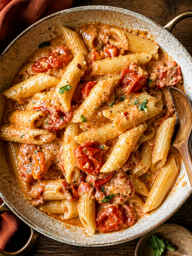 Pasta de tomate y ricotta (15 minutos)