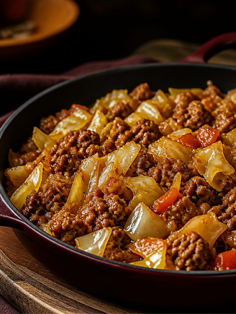 Receta de repollo y carne molida