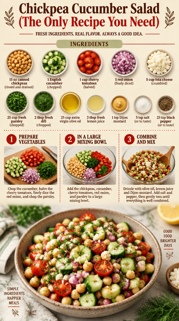 Chickpea Cucumber Salad (The Only Recipe You Need)