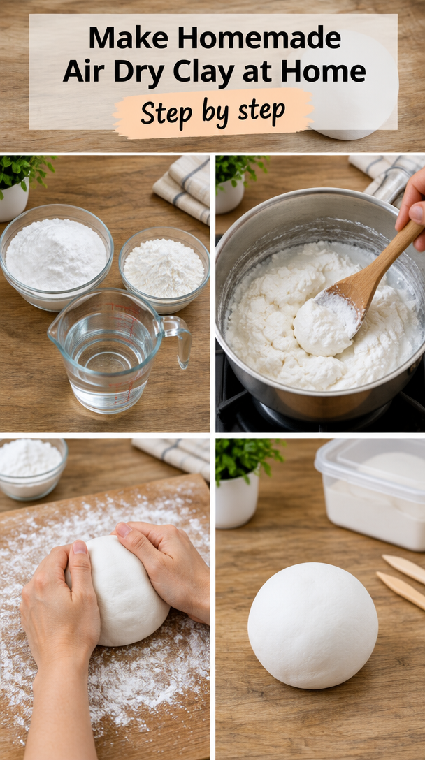 How to Make Homemade Air Dry Clay