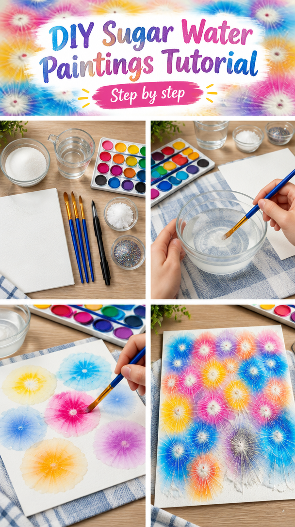 DIY Sugar Water Paintings
